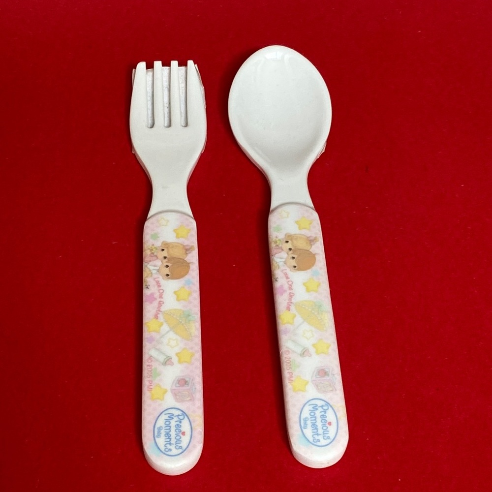 nwt precious moments baby spoon & fork